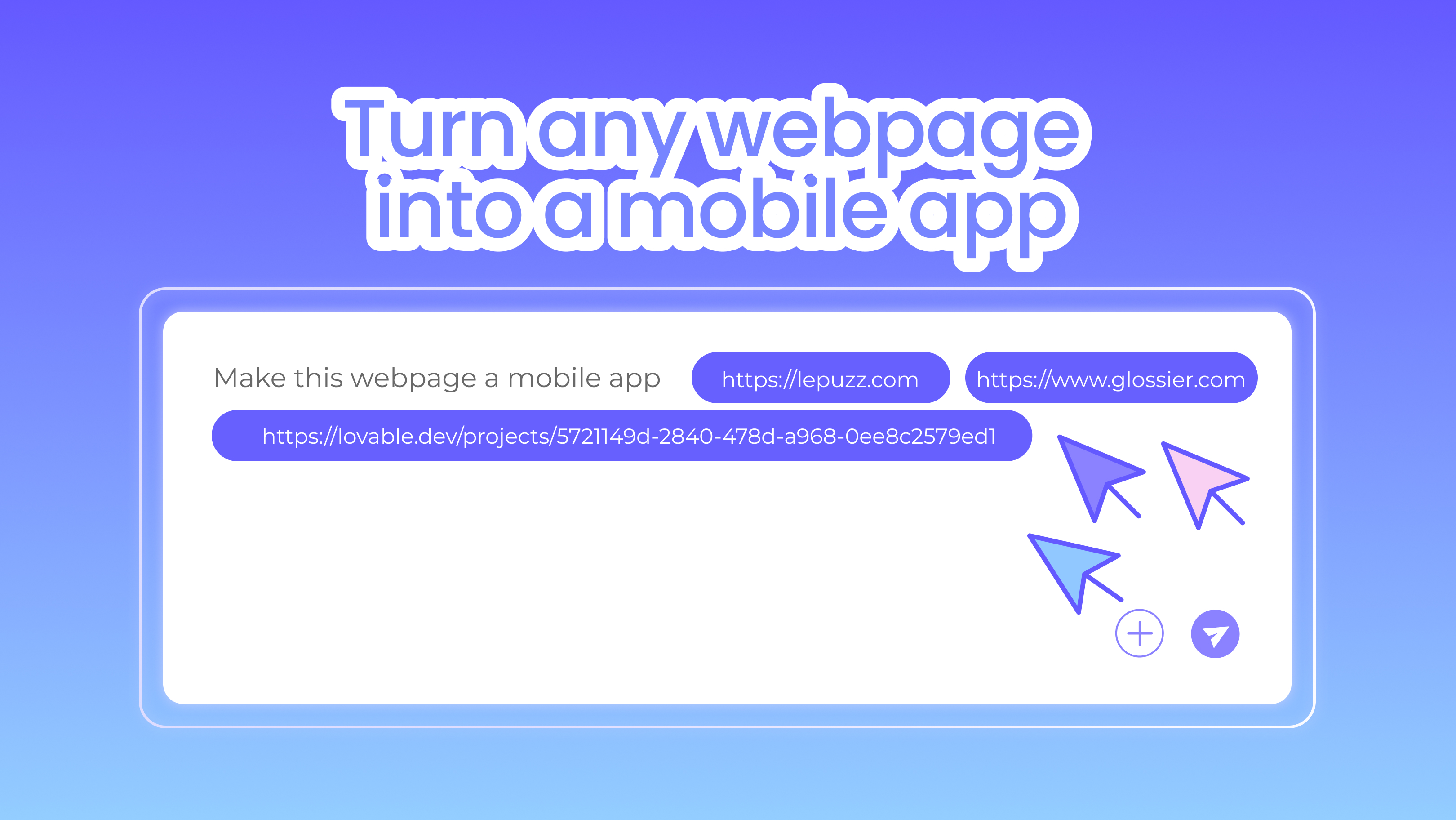 Turn any weblink into a mobile app