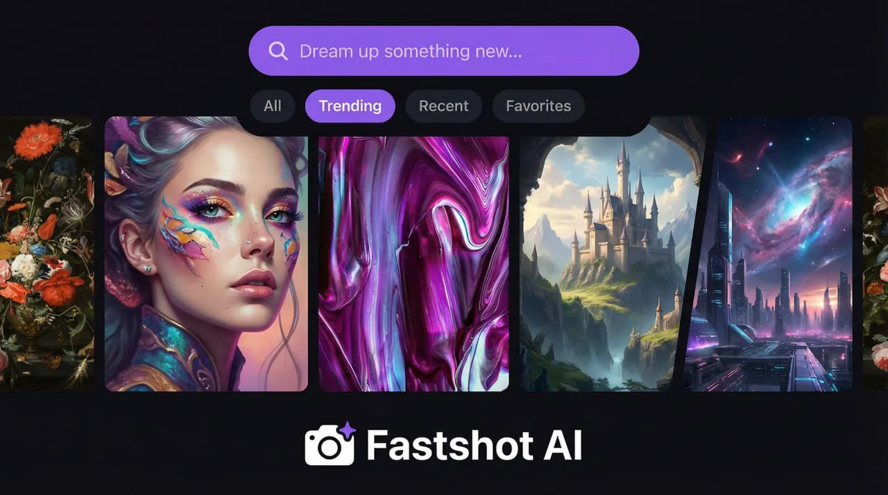 Art Genie, an AI art generator app built with the Fastshot AI app builder